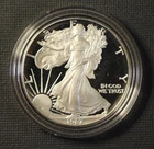 1987-S $1 AMERICAN SILVER PROOF EAGLE w/OGP & COA - FREE SHIPPING!