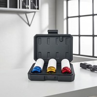 "3Tlg Schlagschrauber Nuss Set 17/19/21Mm SchoneinsäTze 1/2\" Alufelgen Reifenwech"