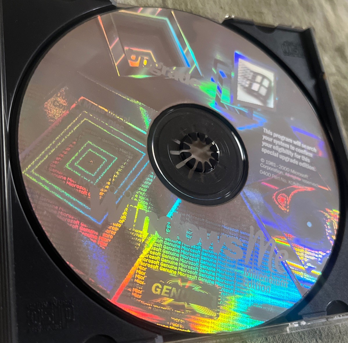 Microsoft Windows Me Millennium Edition CD Upgrade With Product Key