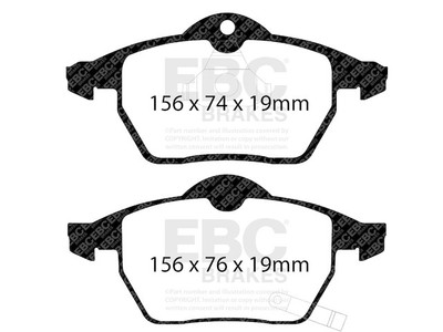 For 1999-2003 Saab 93 Brake Pad Set Front EBC 23415KQTM 2000 2001 2002