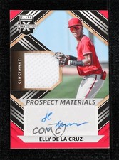 2022 Elite Extra Edition Prospect Materials Signatures Elly De La Cruz Auto 0ma6