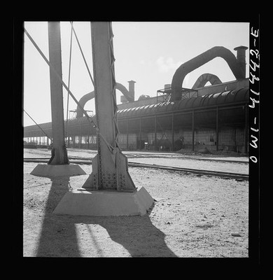 Photo:El Paso Texas 1942 Phelps Dodge Copper Smelter Smoke Recovery Pipes