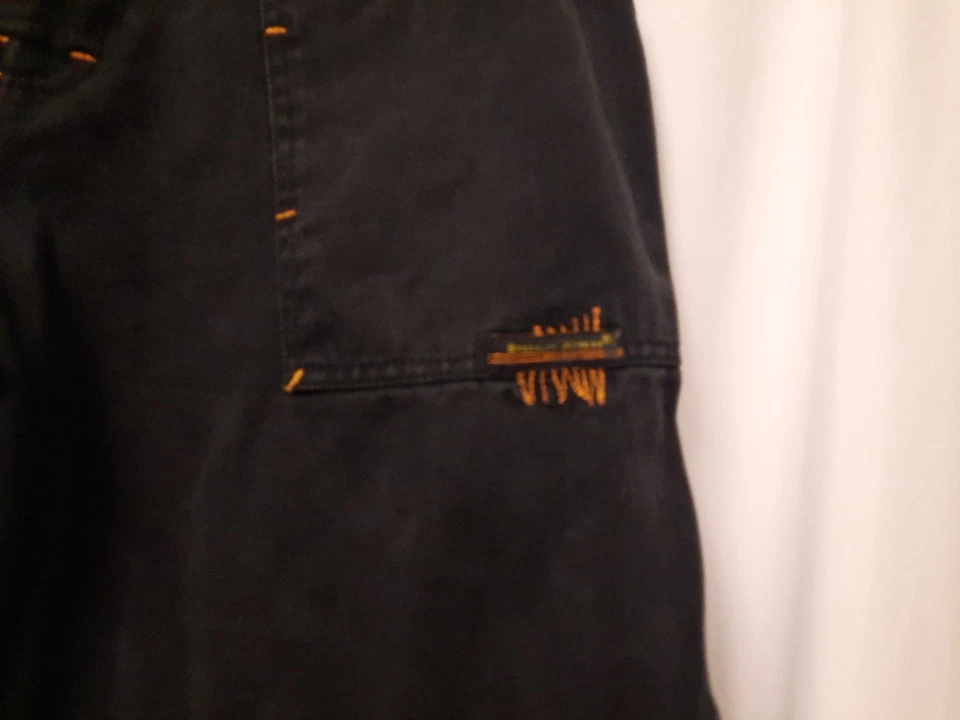 Jeans Brooklyn Xpress desde 1988 Geniune 34x30 negros hilo naranja Foto 2 de 4