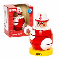 Brio DrüCk- & Dreh-Clown, Holzspielzeug, Holz Spielzeug, Ab 12 Monaten, 63023700