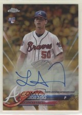 2018 Topps Chrome Rookie Auto Gold Refractor 21/50 Lucas Sims #RA-LS Auto fm0