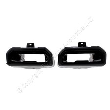 Gm Ans72186-rhans72124-lh Black Pair Exhaust Tip Bezels Satin For 2019-2021