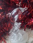 vintage cristal d'arques 24% Lead Crystal Dolphin Figurine On Frosted Wave Base — photo 1