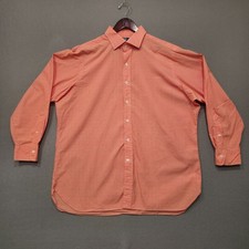 Polo by Ralph Lauren Men's Regent Classic Fit Orange Dress Shirt Size 17.5/34