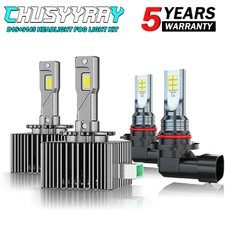 4X D1S 9145 HID Headlight Low Beam LED Fog Light Bulbs For 2005-2013 Corvette C6