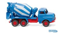 Wiking Man Betonmischer Blau Weiß 068208