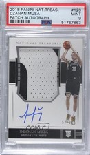 2018 National Treasures Rookie 57/99 Dzanan Musa #120 PSA 9 MINT Patch Auto 0k39