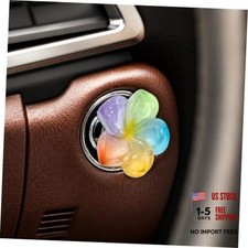 LKTEE Floral Car Start Button Cover, Cute Auto Accessory for Women Floral