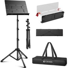 Portable Sturdy Height Adjustable Metal TriFold Panel Sheet Music Stand