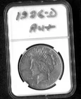 Choice AU 1926-D Peace Silver Dollar About Uncirculated Denver Mint