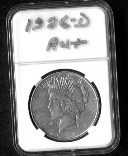 Choice AU 1926-D Peace Silver Dollar About Uncirculated Denver Mint