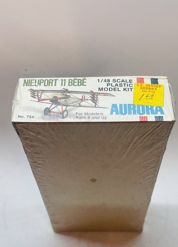 Vintage Aurora 1/48 French Nieuport 11 BEBE 754 NoS Factory Sealed - Picture 3 of 5