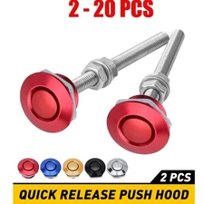 Car Bumper Quick Latch Release Button Hood Push Set Pins Bonnet Lock Clip 2-20X