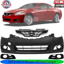 Front Bumper Cover Grille Assembly Kit For 2010-2013 Nissan Altima Coupe