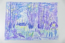 Wilhelm Klußmann Aquarell 1995 sig. Wohnstatt deutscher Seele 65x48cm N-1489