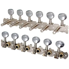 12-string Acoustic Guitar Tuning Pegs Tuners Key 6L 6R Round Machine Heads Parts