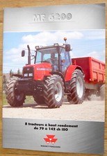 BROCHURE PROSPECTUS MASSEY FERGUSON TRACTEUR MF 6200 PROSPEKT