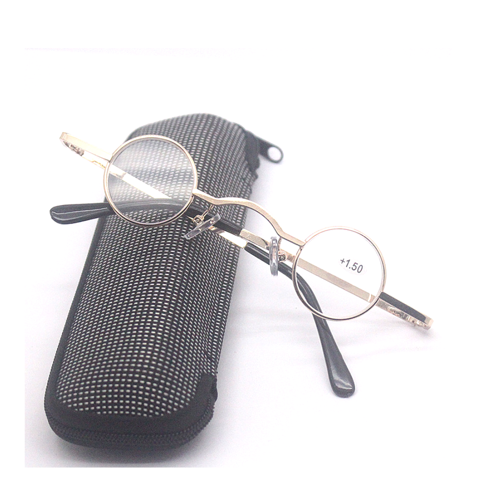 Small Round Reading Glasses 1.5 2.0 2.5 3.0 3.5 Metal Readers 30mm Men