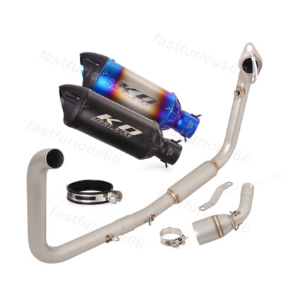 51mm Muffler Tip for Benelli TNT 125 2017-2025 Mid Exhaust Link Pipe Header Tube