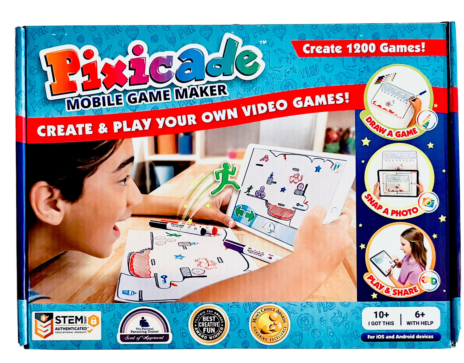 Pixicade Plus Mobile Game Maker Create And Play 2000 Video Games STEM pixicade-plus-mobile-game-maker-create-and-play-2000-video-games-stem