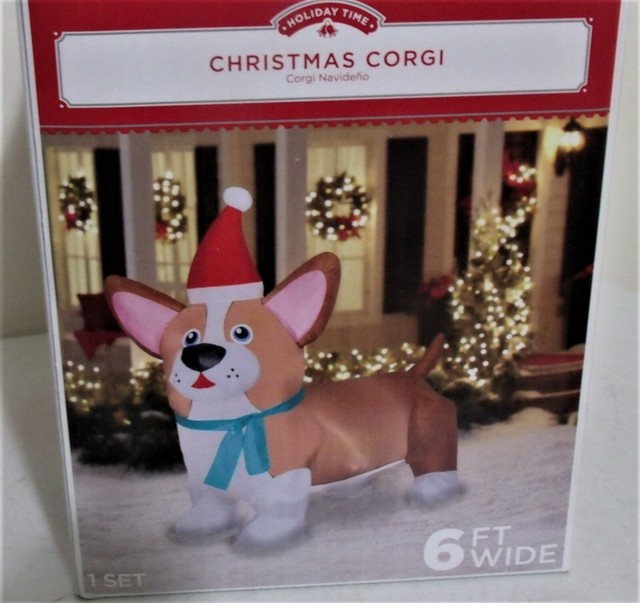 holiday living lighted corgi
