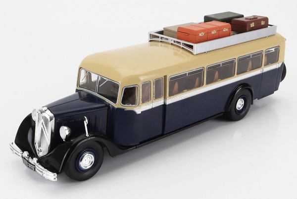 Statisches Modell Citroen Type A45 Bus 1934 Blau Creme Massstab 1/43-image