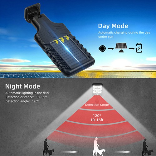 Solar Light Dusk To Dawn with Motion Sensor Solar Street Light IP65 Waterproof - Picture 15 of 15