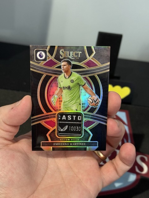 Panini Premier league Select 2023/24 Emiliano Martinez Black #1/1 Patch Tag