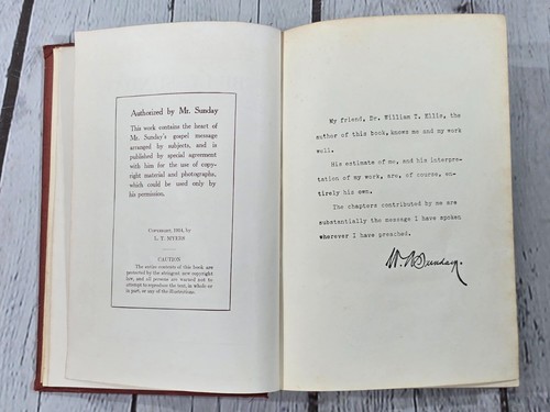 "Billy" Sunday The Man & His Message By William T Ellis 1914 Hardcover VGC! - Picture 6 of 12