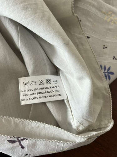 GUDRUN SJODEN SJÖDÉN ¾ Sleeve Button Front Lightweight Cotton Tunic Top Shirt M - Picture 10 of 12