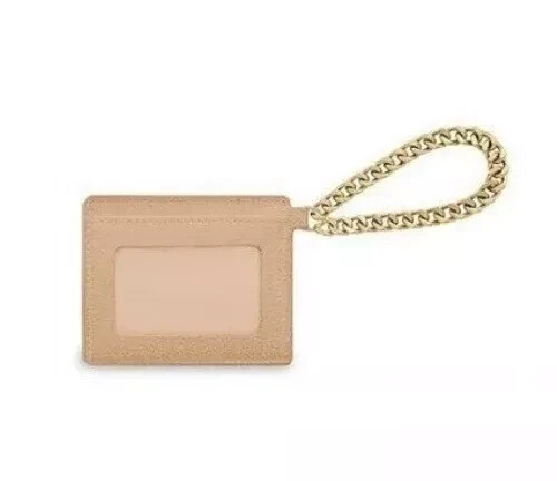 Michael Kors Wrist Chain Card ID Holder Wallet Light Brown Caramel Color New - Picture 5 of 6