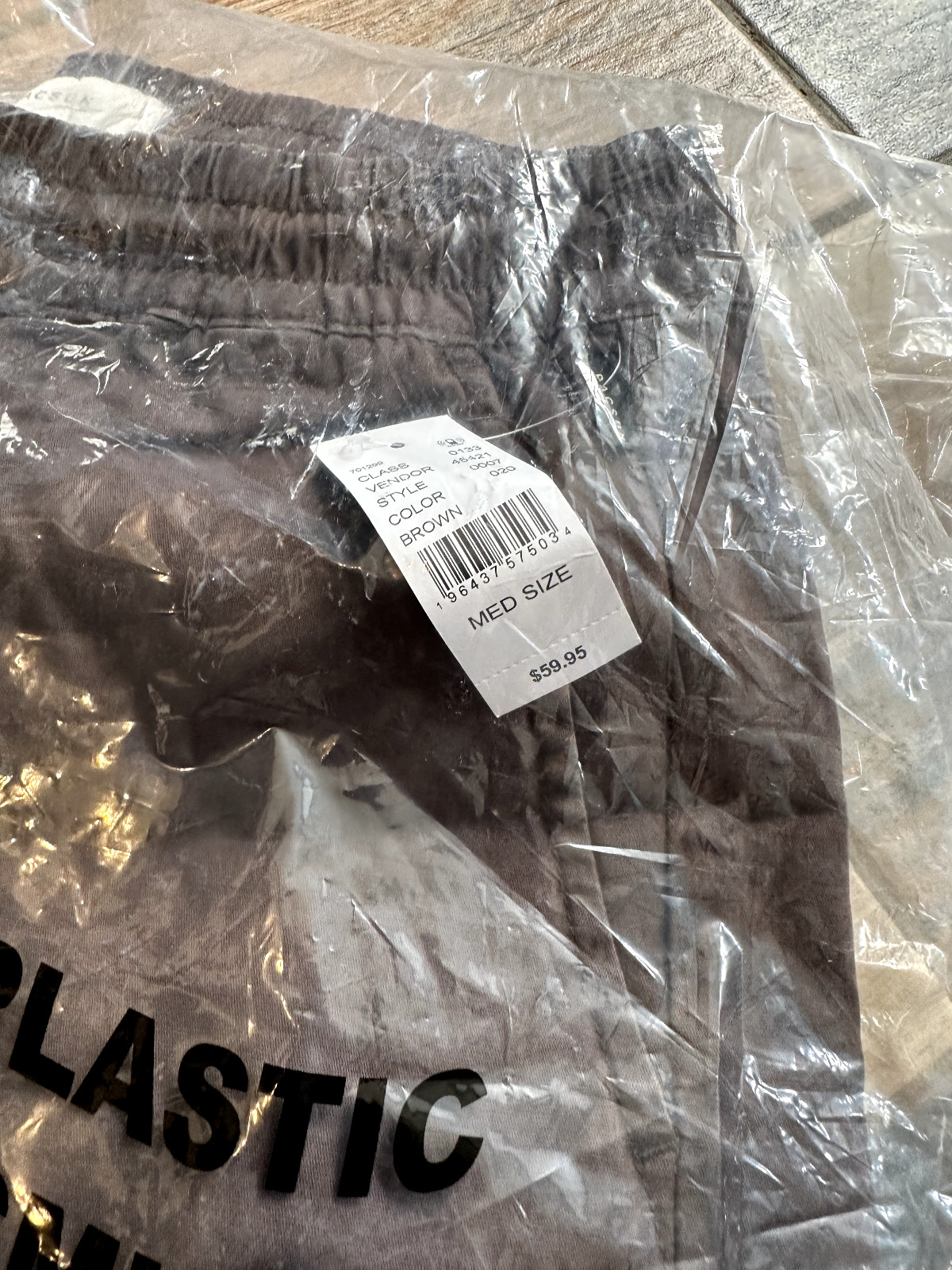 PacSun Cargo Jogger Pants Medium Casual Drawstring Brown NWT