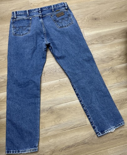 WRANGLER GEORGE STRAIT Mens Blue Jeans 36 X 32 Cowboy Cut Collection Boot Cut - Imagen 4 de 6