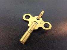 Clock Key Double End Size 8/3 size 4 mm. x 2.0 mm made of Brass