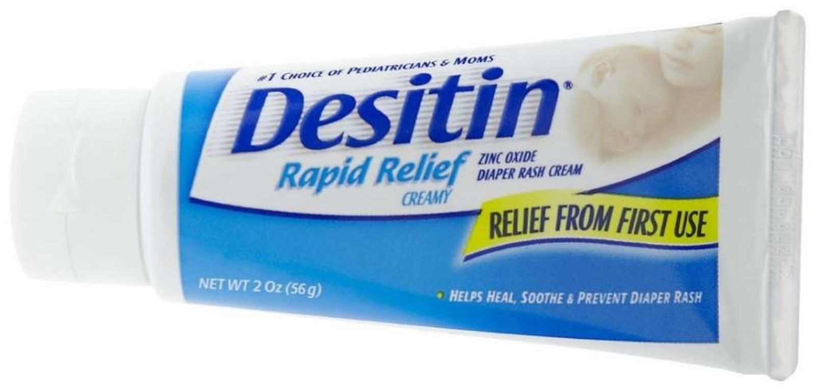 DESITIN Rapid Relief Diaper Rash Creamy Ointment 2 Oz (Pack of 4)