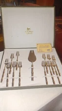 TOMMASO BARBI LA SAN MARCO BAMBOO ORIGINAL CUTLERY SET 13 PIECES WARRANTY. UNUSED