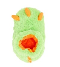 Wonder Nation Baby Boy Neon Green Faux Fur Claw Slipper Bootie Size 2 Anti Skid