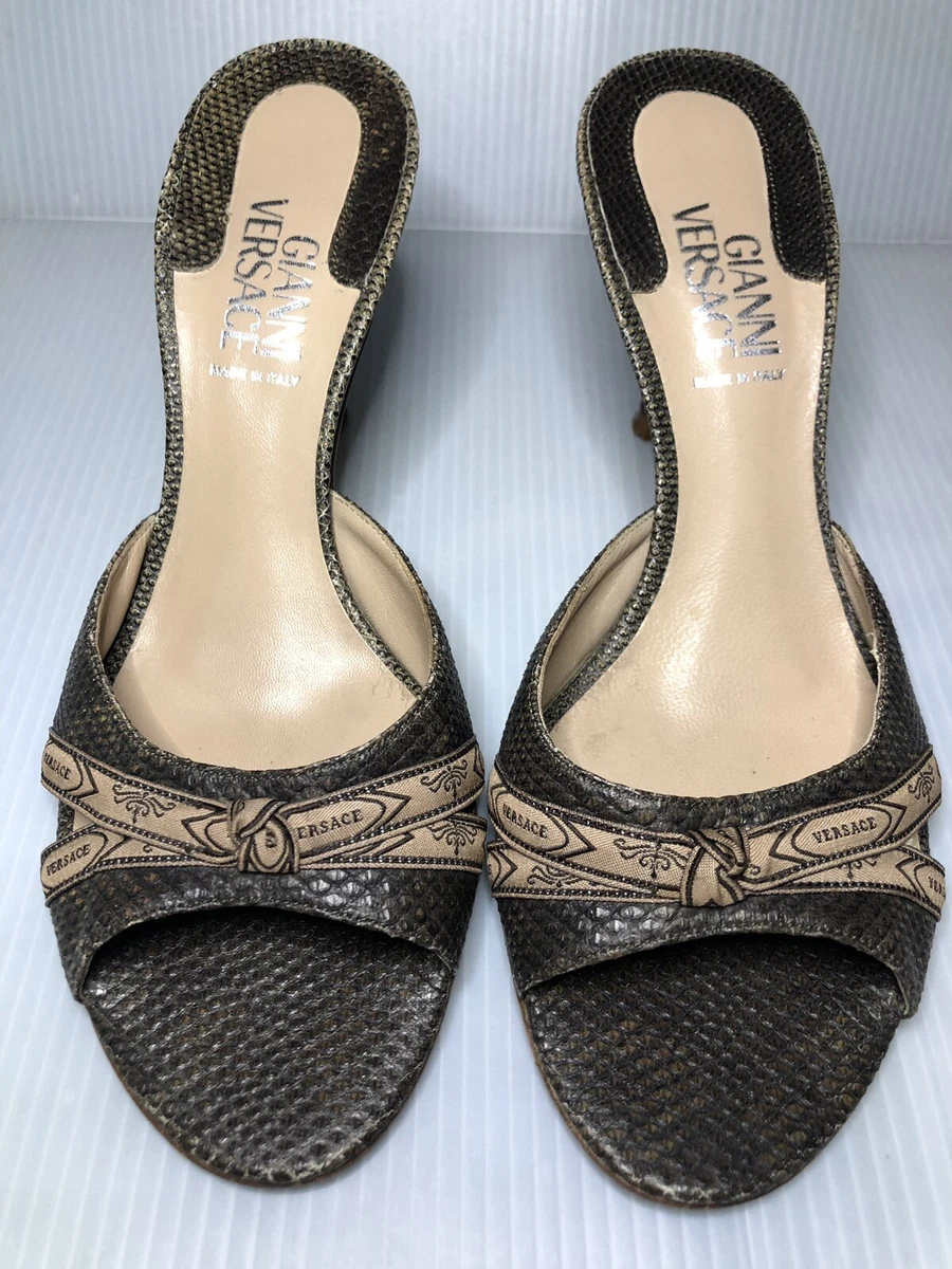 Versace snake best sale heels