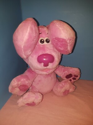 Nickelodeon Blues Clues Magenta Barking Peek A Boo Dog Plush 13'' Stuffed Toy