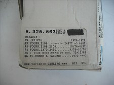 Mâchoire de frein Renault R6