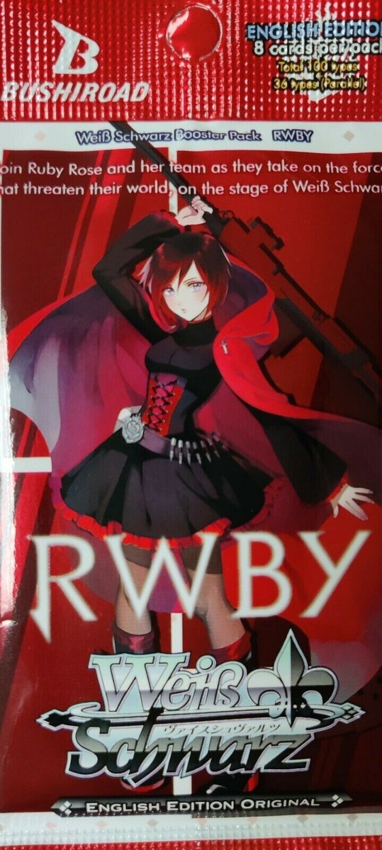 RWBY ヴァイス プレミアムブースター BOX 2個 Weiss Schwarz English RWBY Booster Box - 20 Packs of 8 Cards