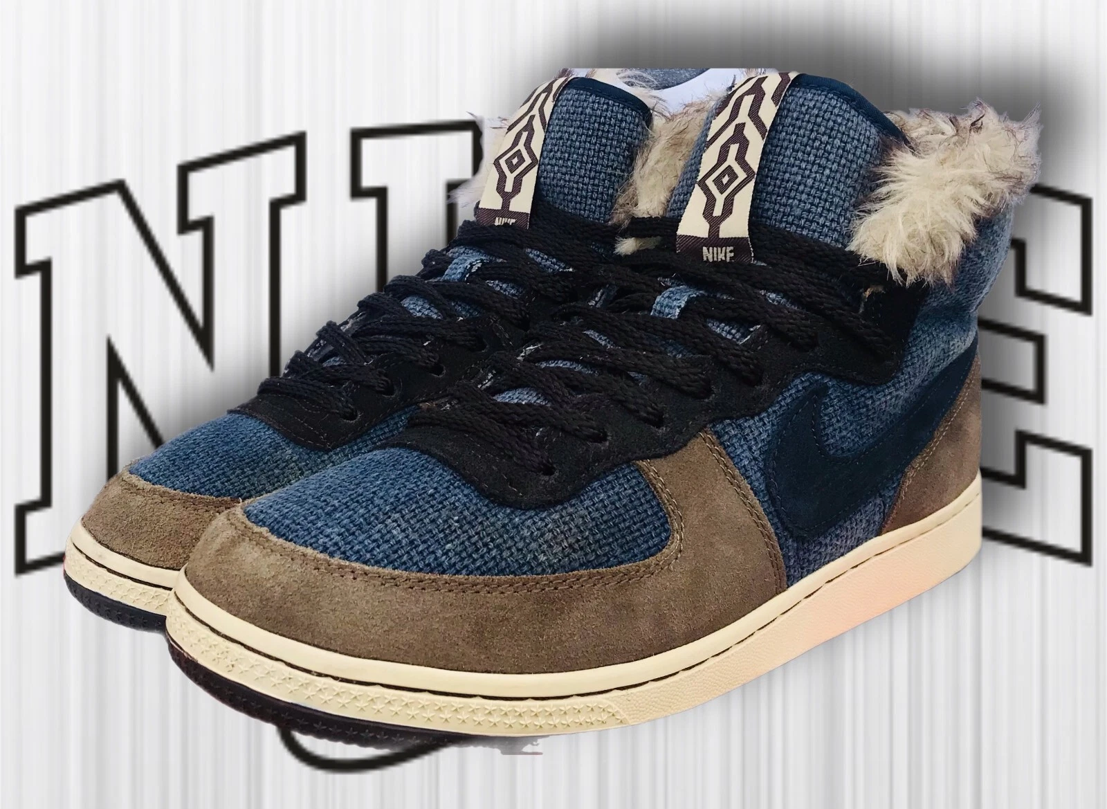 Baskets NIKE 2008 VINTAGE TERMINATOR MATAGI PACK 9 VANDAL DUNK US 10 avec fourrure