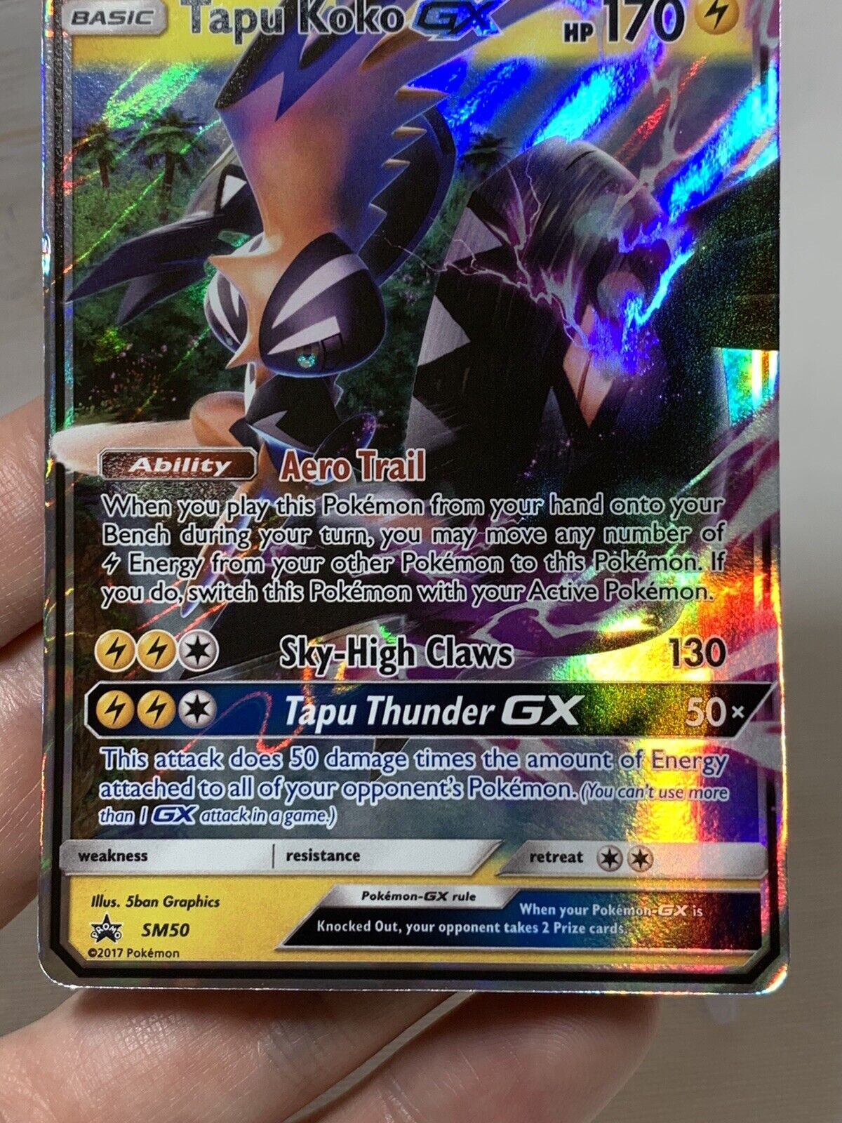 Tapu Koko GX 50 (SM Black Star Promo) (SM50) [First Partner Pack