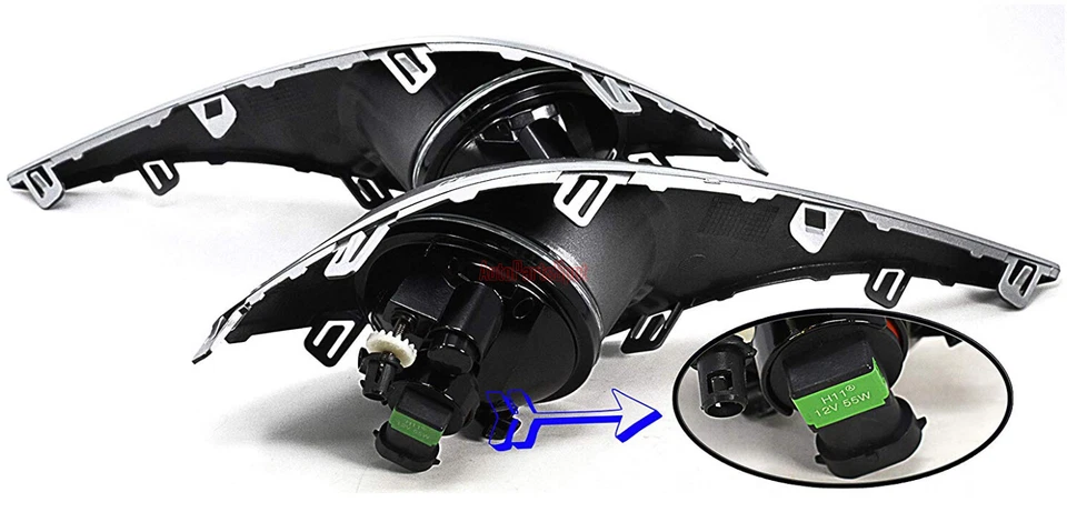 For 11-13 Toyota Highlander Clear Lens Pair OE Fog Light Lamp+Wiring+Switch Kit - Imagem 2 de 4