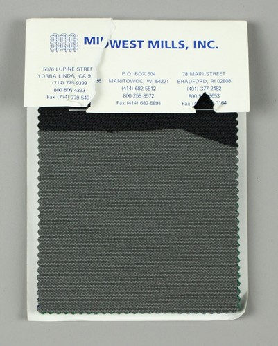 Fabric Book Color Swatches, Nylon & Polyester, Midwest Mills, Busch & Associates - Picture 5 of 8