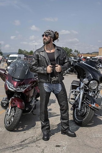 GIACCA MOTO MILWAUKEE PELLE UOMO NERA PREMIUM PELLE SPESSA - SAHA - Foto 6 di 10